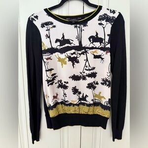 Ted Baker Black Equestrian Crewneck Sweater